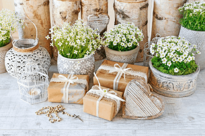 Hochzeitsgeschenk ideen von Blumen