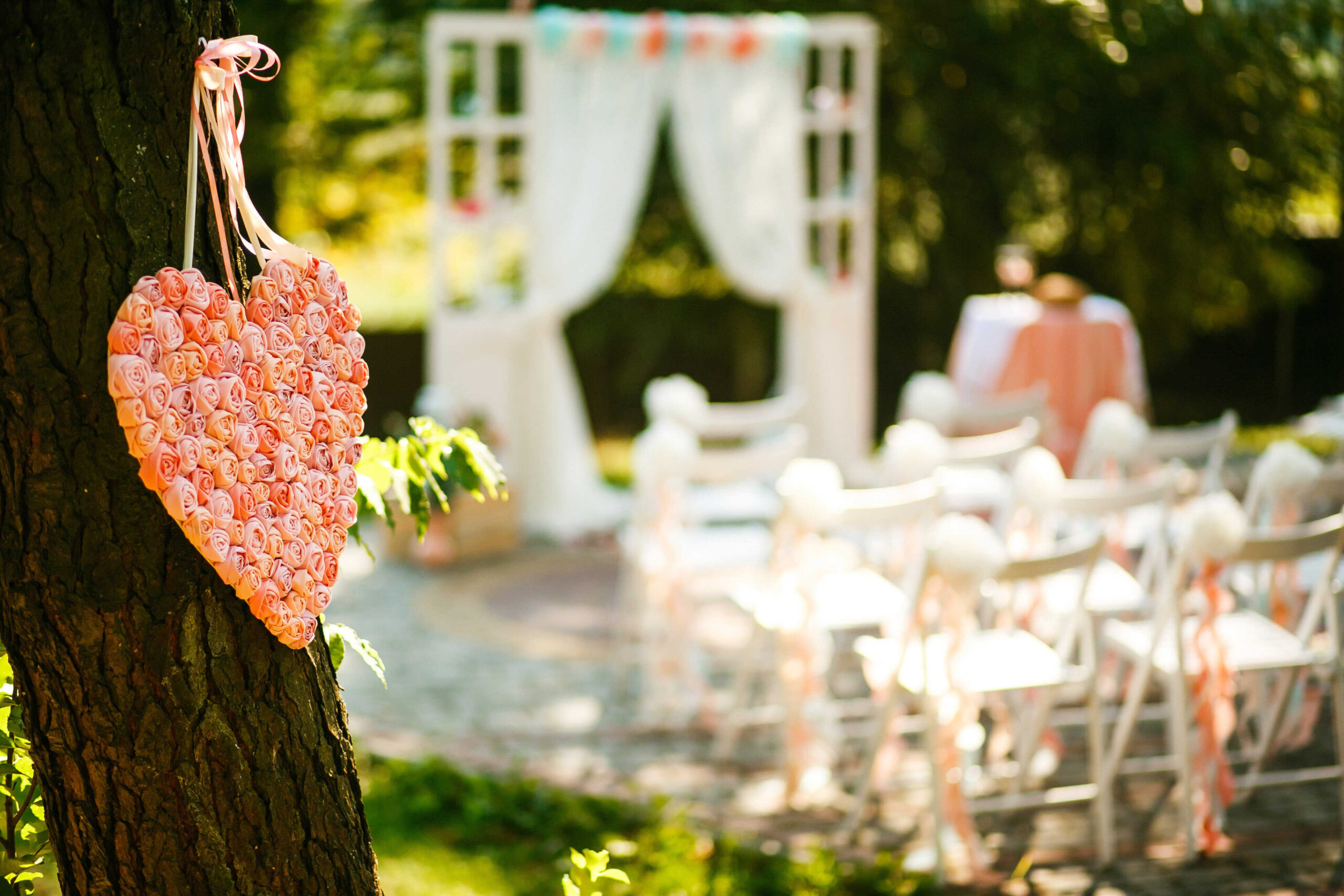 Blumengruß mit Herz - Beste Design für Hochzeit!