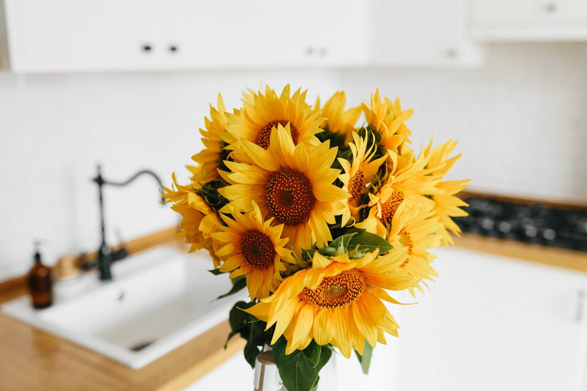 Sonnenblumengelbe Tischdeko - Hölzerne Hochzeit Deko Garten