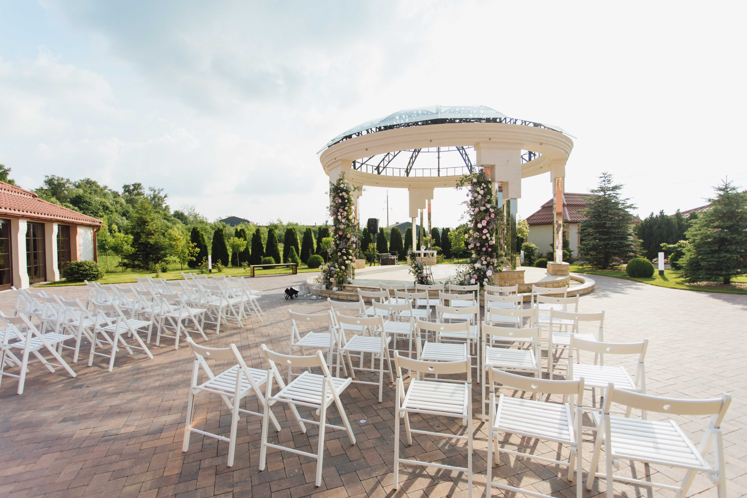 Draußen Deko Hochzeit Haustür  - Hölzerne Hochzeit