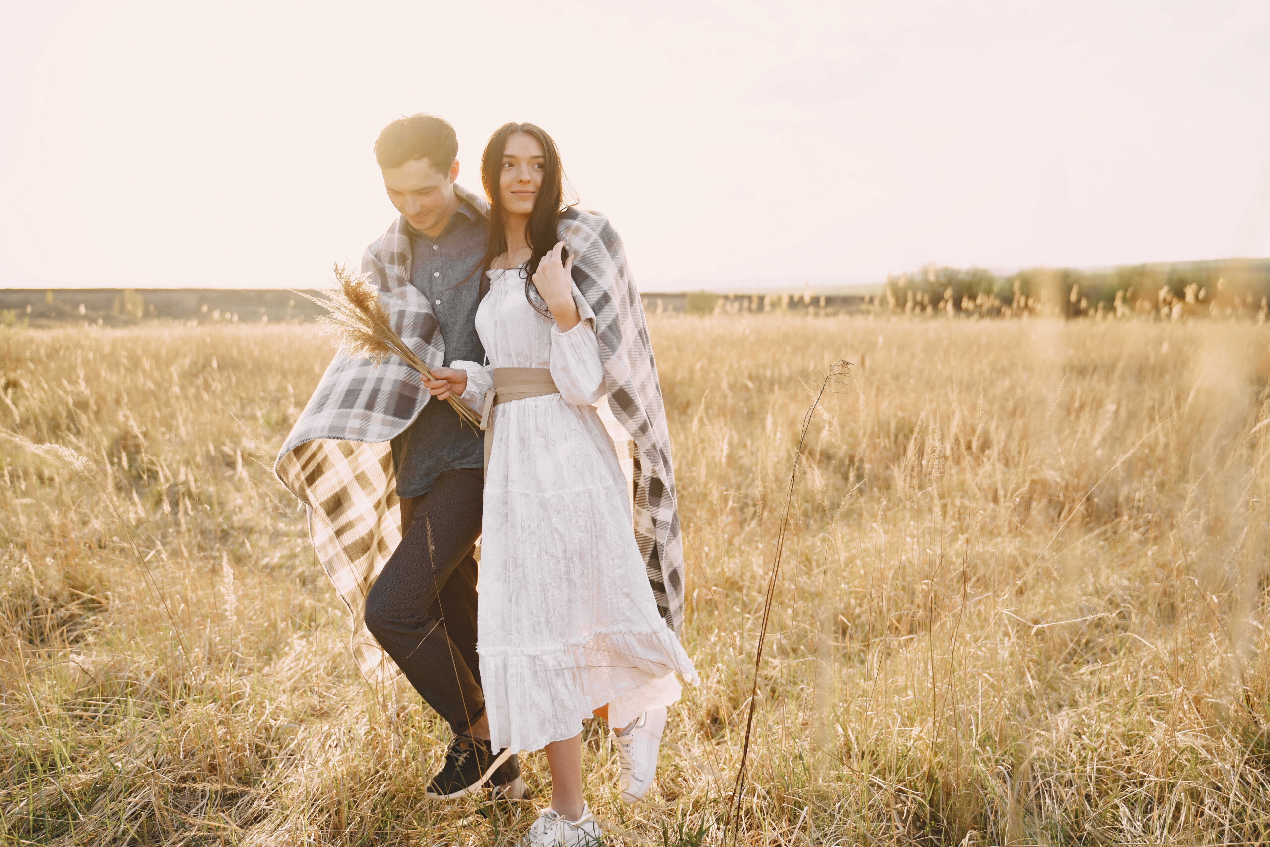 Boho Hochzeit Outfit Gast Paare