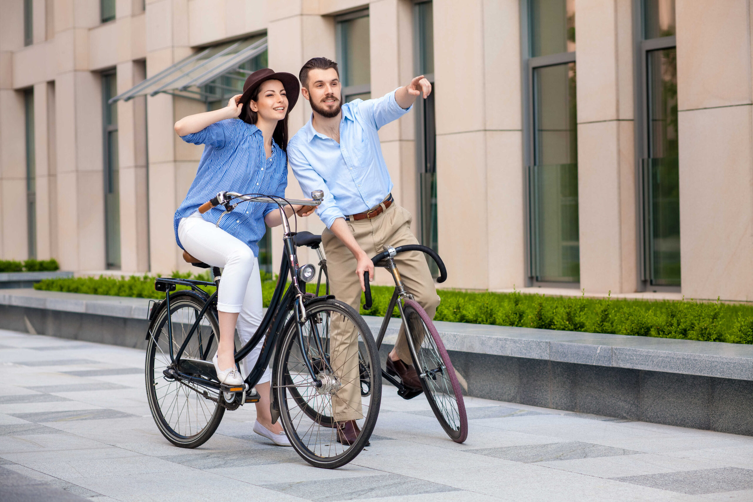 Tandem-Fahrrad für Zwei